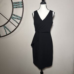J Crew Dress 4 NWT Black Sleeveless Lined Sheath